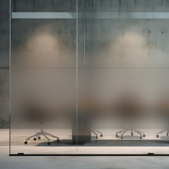 Progressive satin-finish glass partitions Madras® Nuvola. lp-06-nuvola-pareti-uffici-cemento-thb-560px.jpg